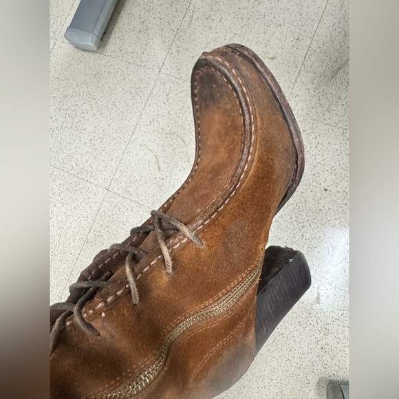 Frye Women’s Parker Brown Lace-Up Knee-High Moc Boots - Picture 11 of 16